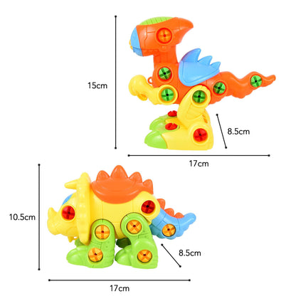 Soka Assemble Your Own Dinosaurs Toy Construction Set - Orange and Yellow