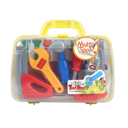 2 Pack 13 Piece Childrens Kids DIY Portable Tool Set Carry Case Play Set Toy