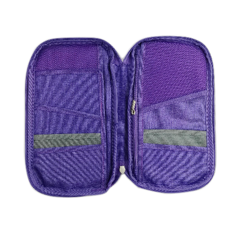 Travel Passport Document Holder Travel Wallet Organiser- Purple