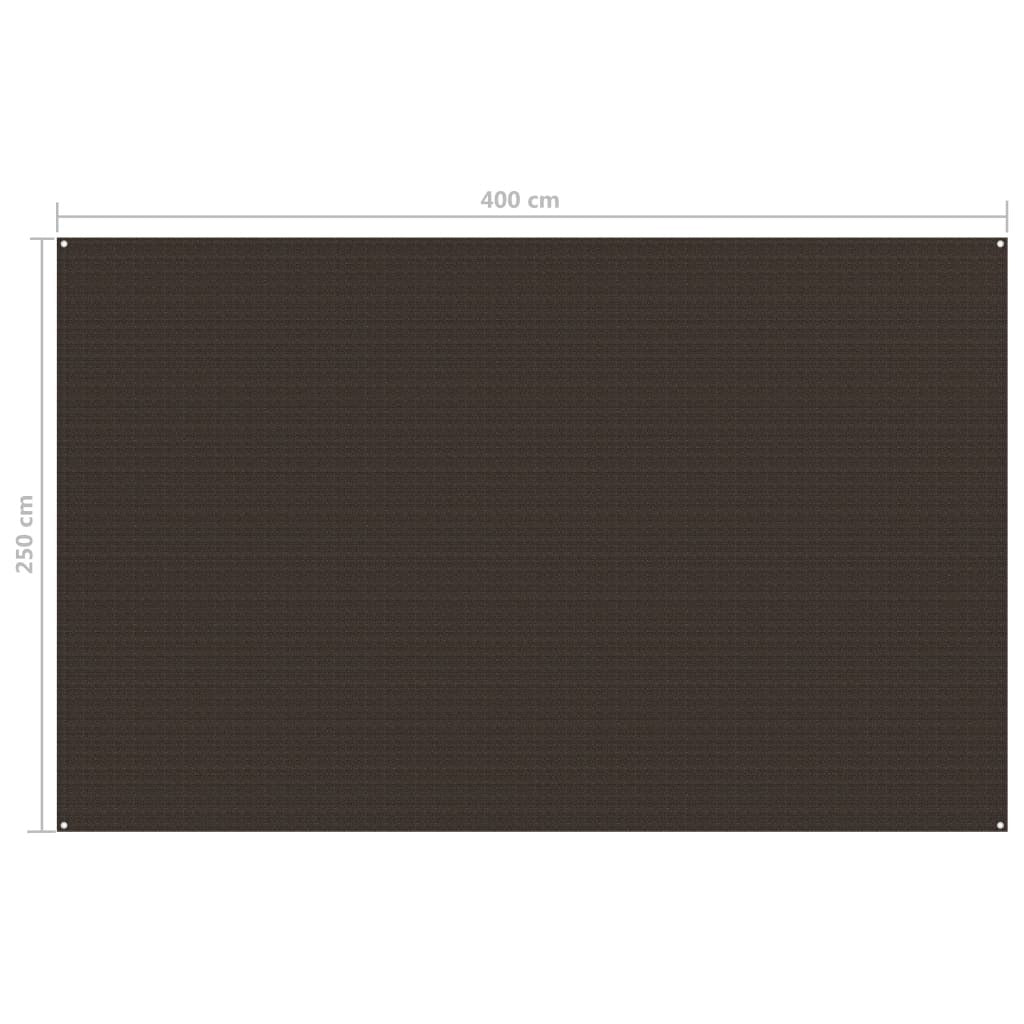 Tent Carpet 250x400 cm Brown