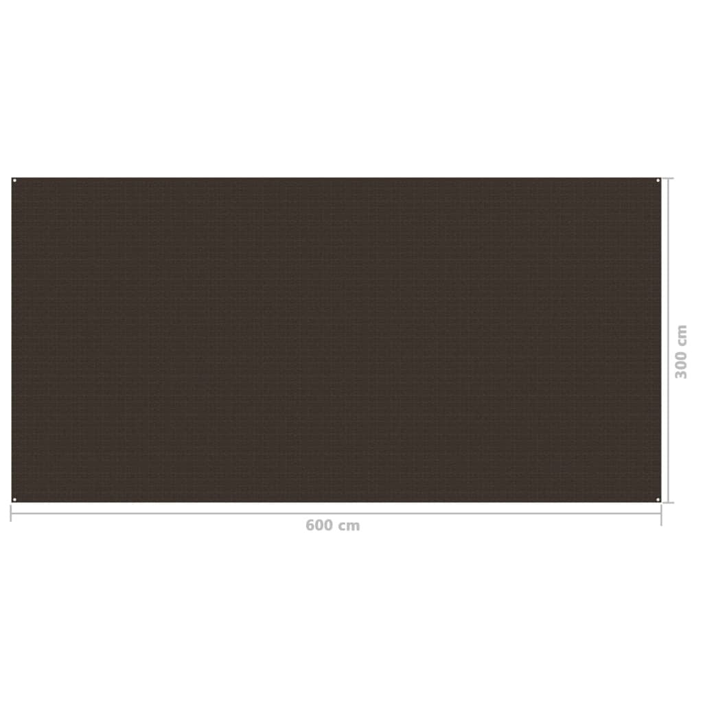 Tent Carpet 300x600 cm Brown