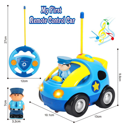 SOKA My First Remote Controlled Car for Toddlers with Light and Sound Toy Car