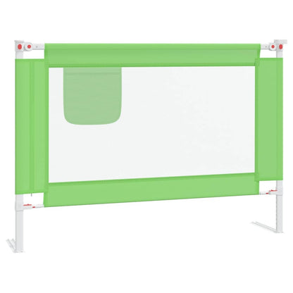 Toddler Safety Bed Rail Green 90x25 cm Fabric