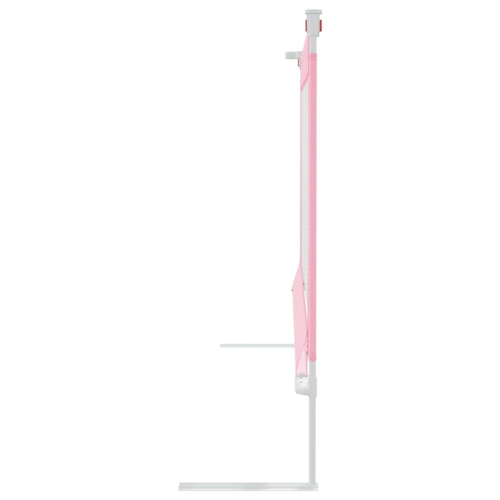 Toddler Safety Bed Rail Pink 200x25 cm Fabric