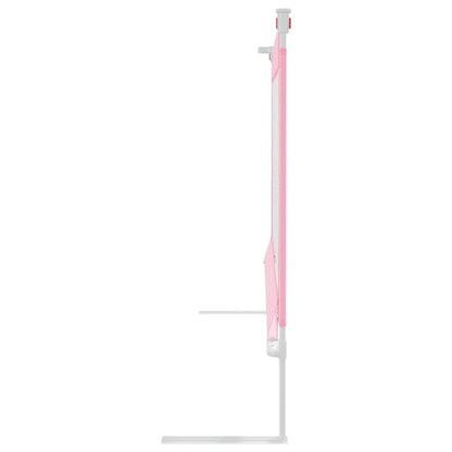 Toddler Safety Bed Rail Pink 200x25 cm Fabric