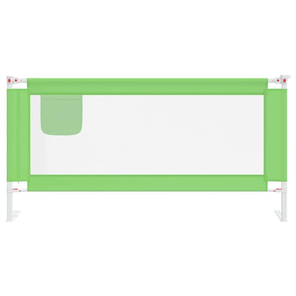 Toddler Safety Bed Rail Green 180x25 cm Fabric