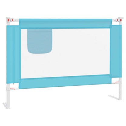 Toddler Safety Bed Rail Blue 90x25 cm Fabric