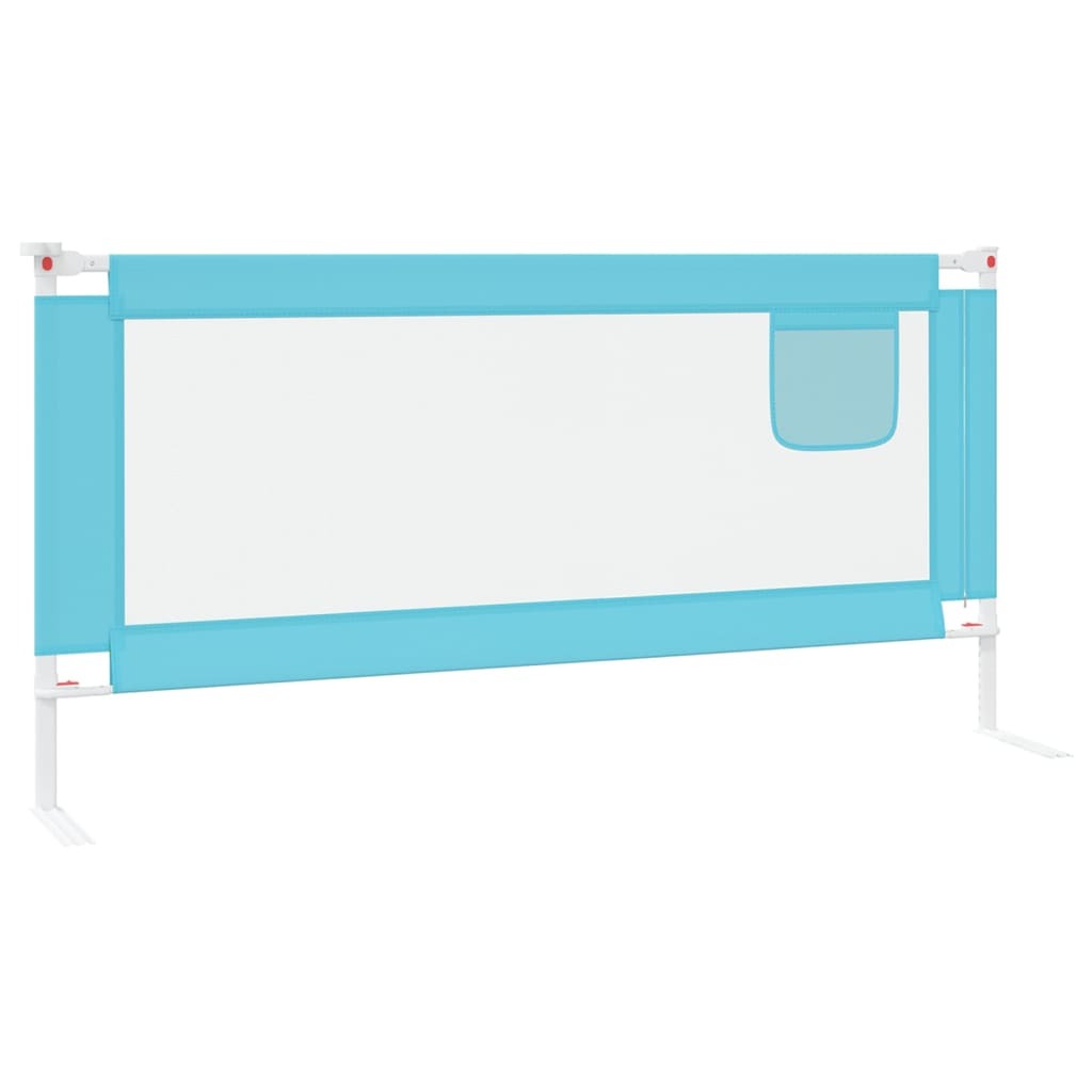 Toddler Safety Bed Rail Blue 190x25 cm Fabric