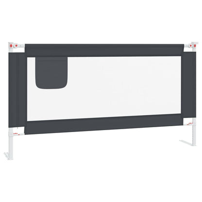 Toddler Safety Bed Rail Dark Grey 160x25 cm Fabric