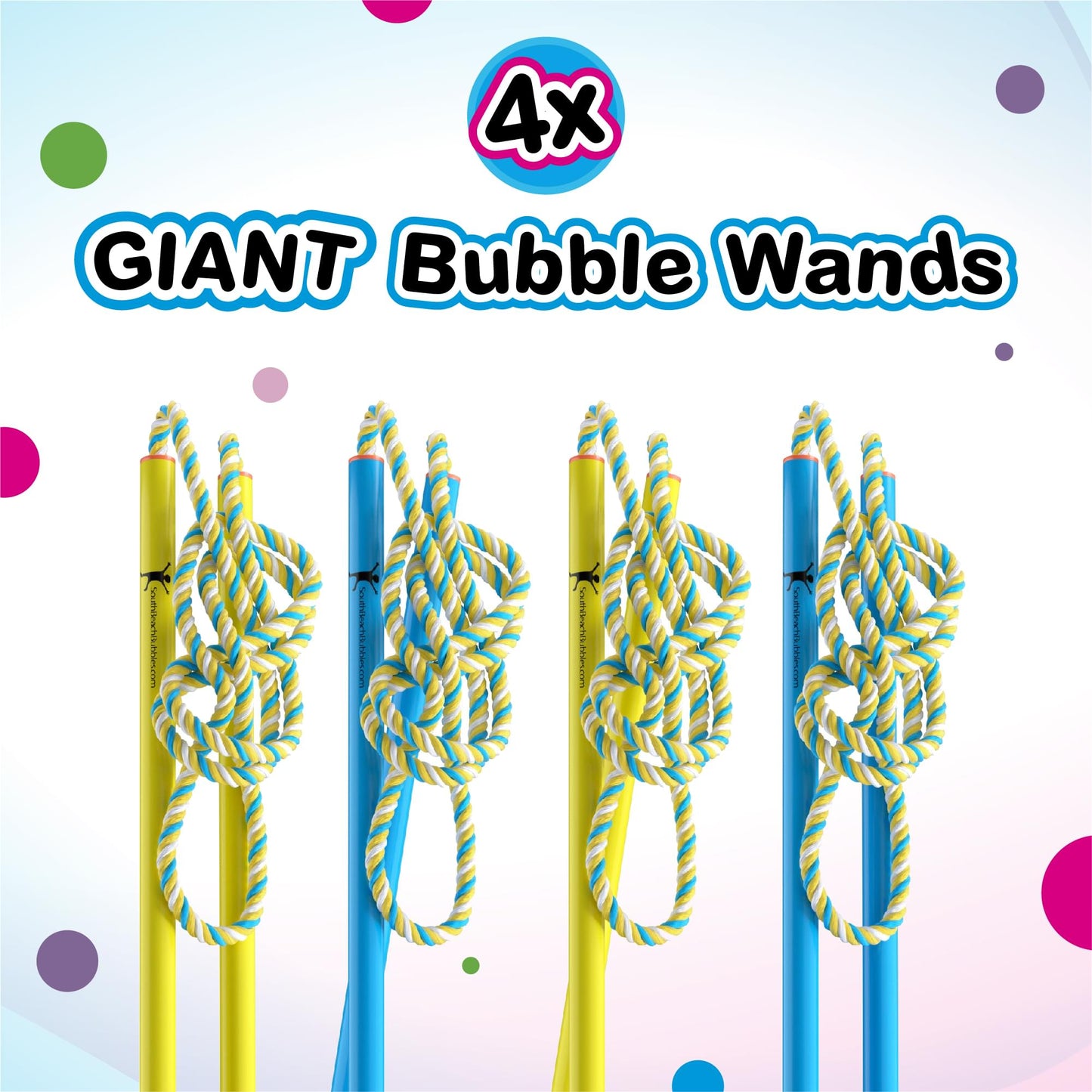 WOWmazing 4 Giant Bubble Wands