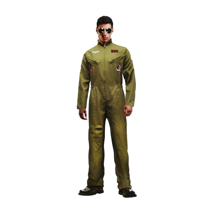 Top Gun Inspired Adult Costume Flight Suit § Large 42-44