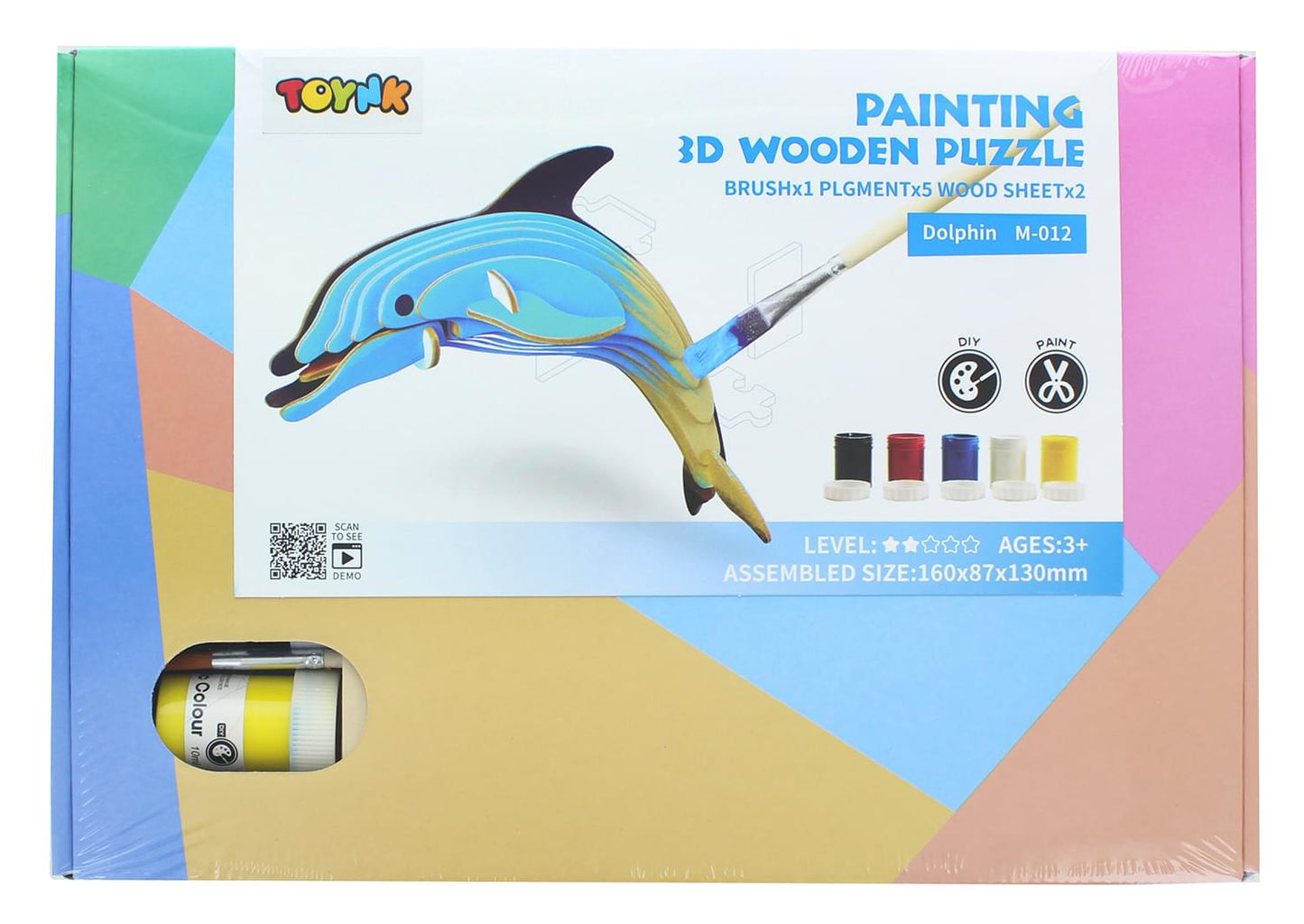 3D Wooden Painting Puzzle § Dolphin