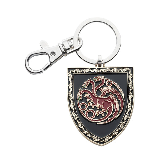 Game of Thrones House of the Dragon Targaryen Shield Enamel Keychain