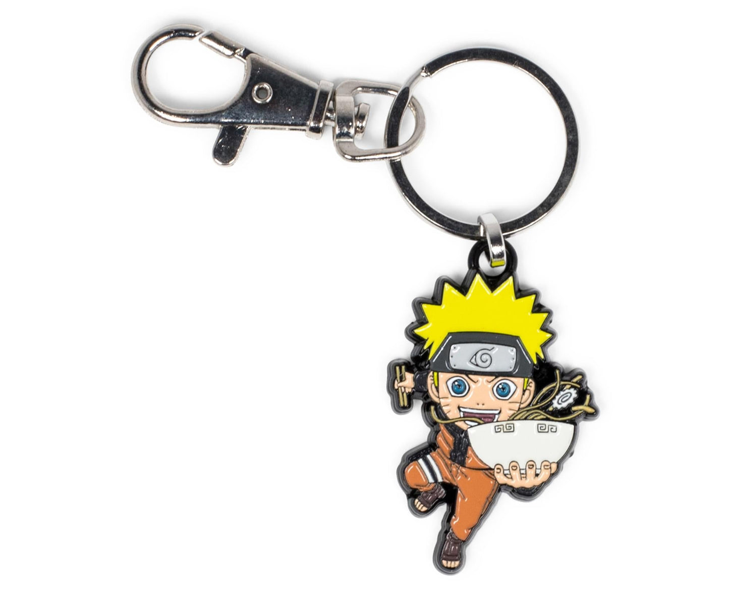 Naruto Uzumaki With Ramen Bowl Enamel Pendant Keychain § Toynk Exclusive