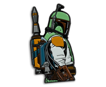 Star Wars: The Mandalorian Boba Fett Enamel Pin § Toynk Exclusive