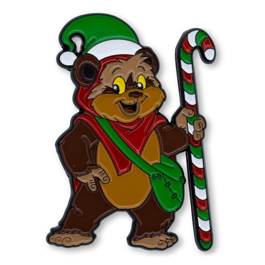 Star Wars Holiday Ewok Wicket Limited Edition Enamel Pin § Toynk Exclusive