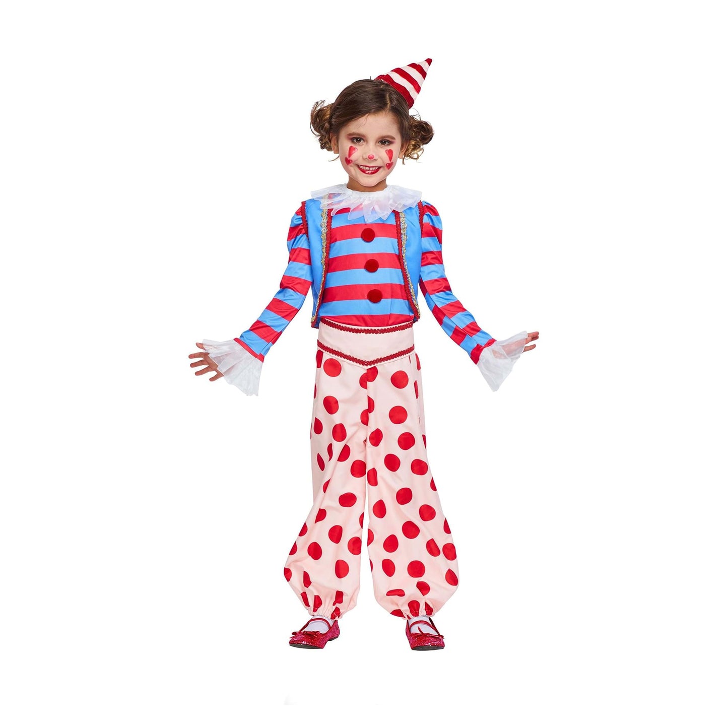 Vintage Clown Child Costume § Medium