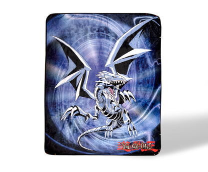 Yu-Gi-Oh! Blue-Eyes White Dragon Fleece Throw Blanket § 45 x 60 Inches