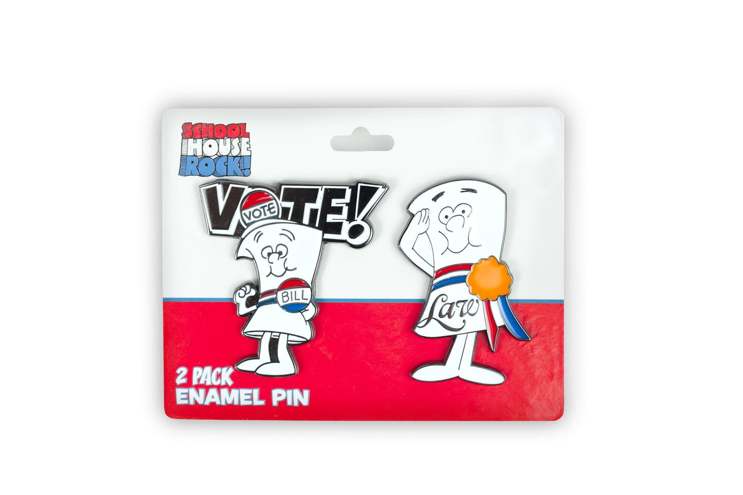 Schoolhouse Rock! I'm Just A Bill And Law Pin Set § 2 Inches § Toynk Exclusive