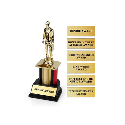 The Office Dundie Award Replica With 6 Interchangeable Plates § 8 Inches Tall