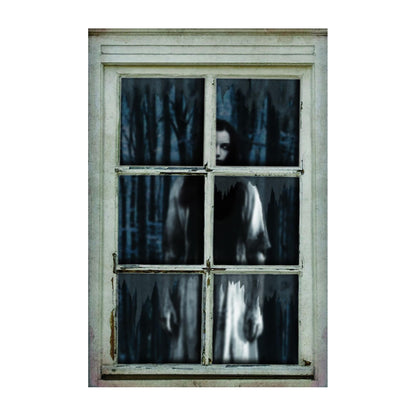 Woman in Window 47 Inch Halloween Window Decor