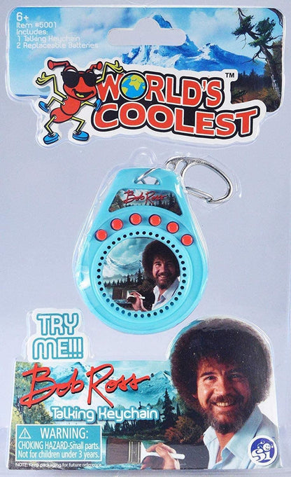 World's Coolest Bob Ross Talking Keychain