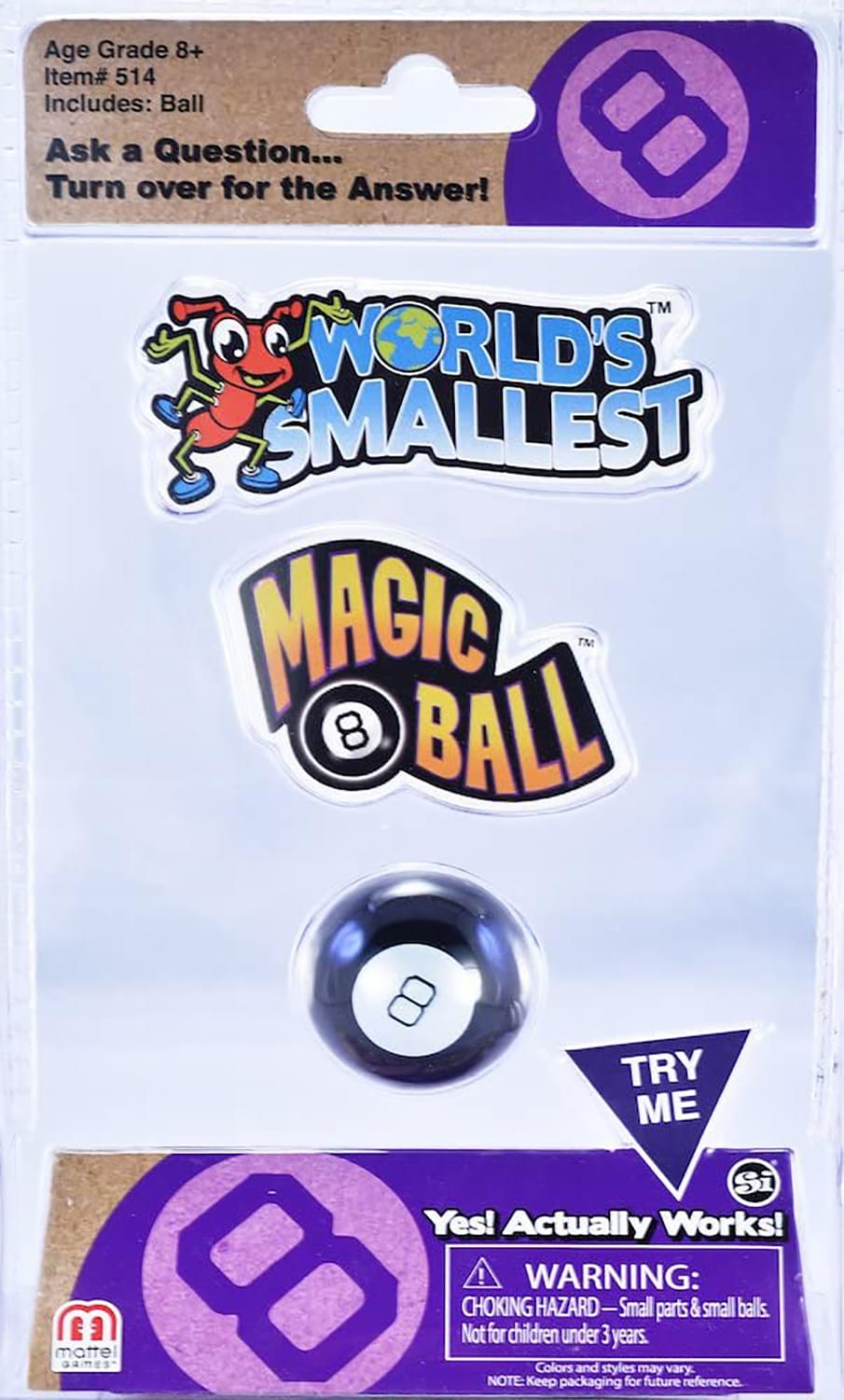 Worlds Smallest Magic 8 Ball Retro Toy