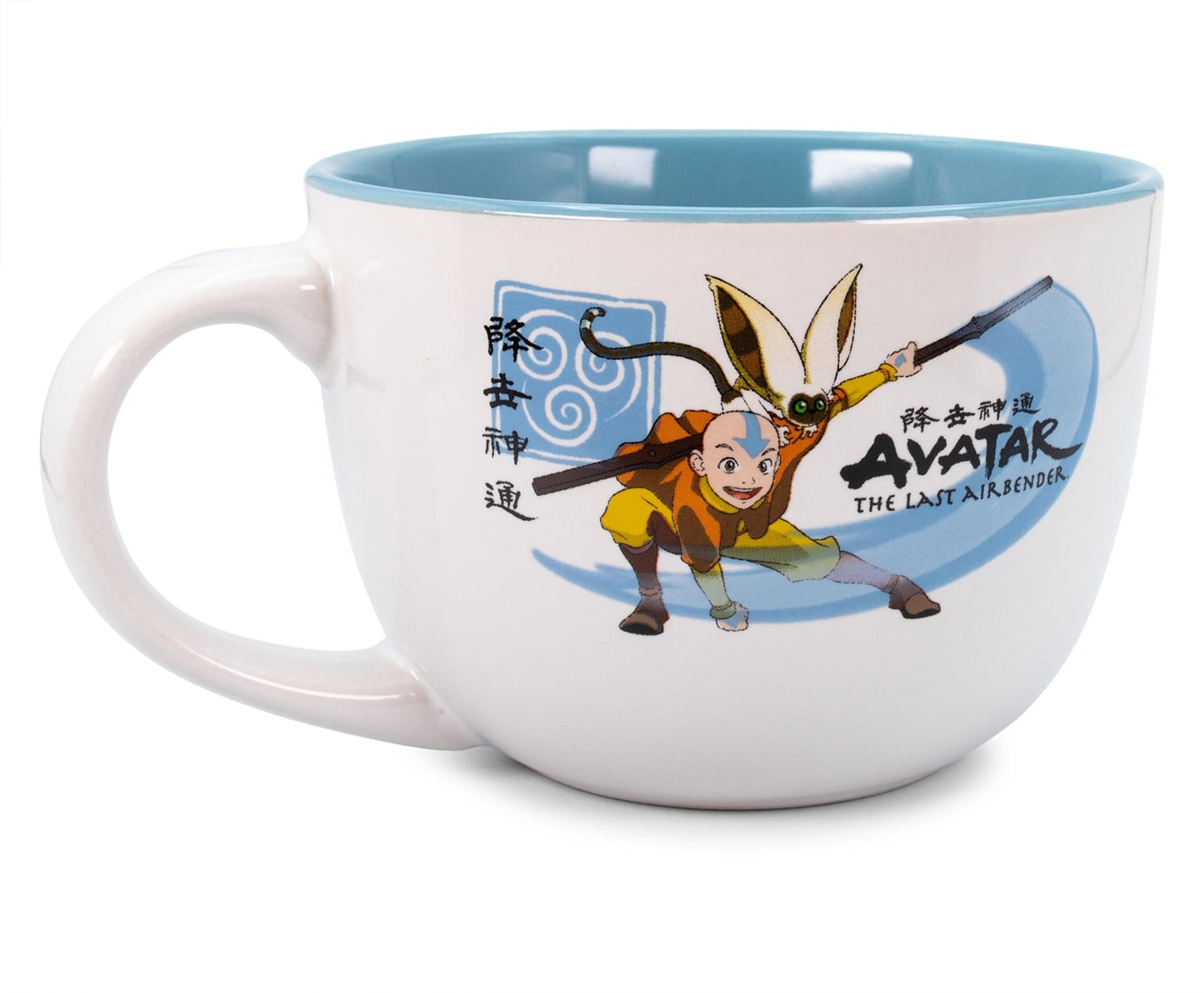 Avatar: The Last Airbender Aang and Momo Ceramic Soup Mug § Holds 24 Ounces