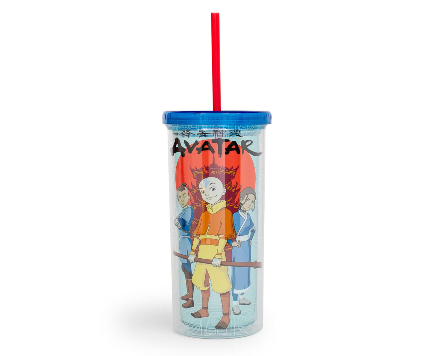 Avatar: The Last Airbender Trio Carnival Cup With Lid And Straw § 20 Ounces