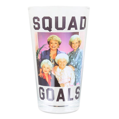 The Golden Girls "Squad Goals" Pint Glass § Holds 15 Ounces