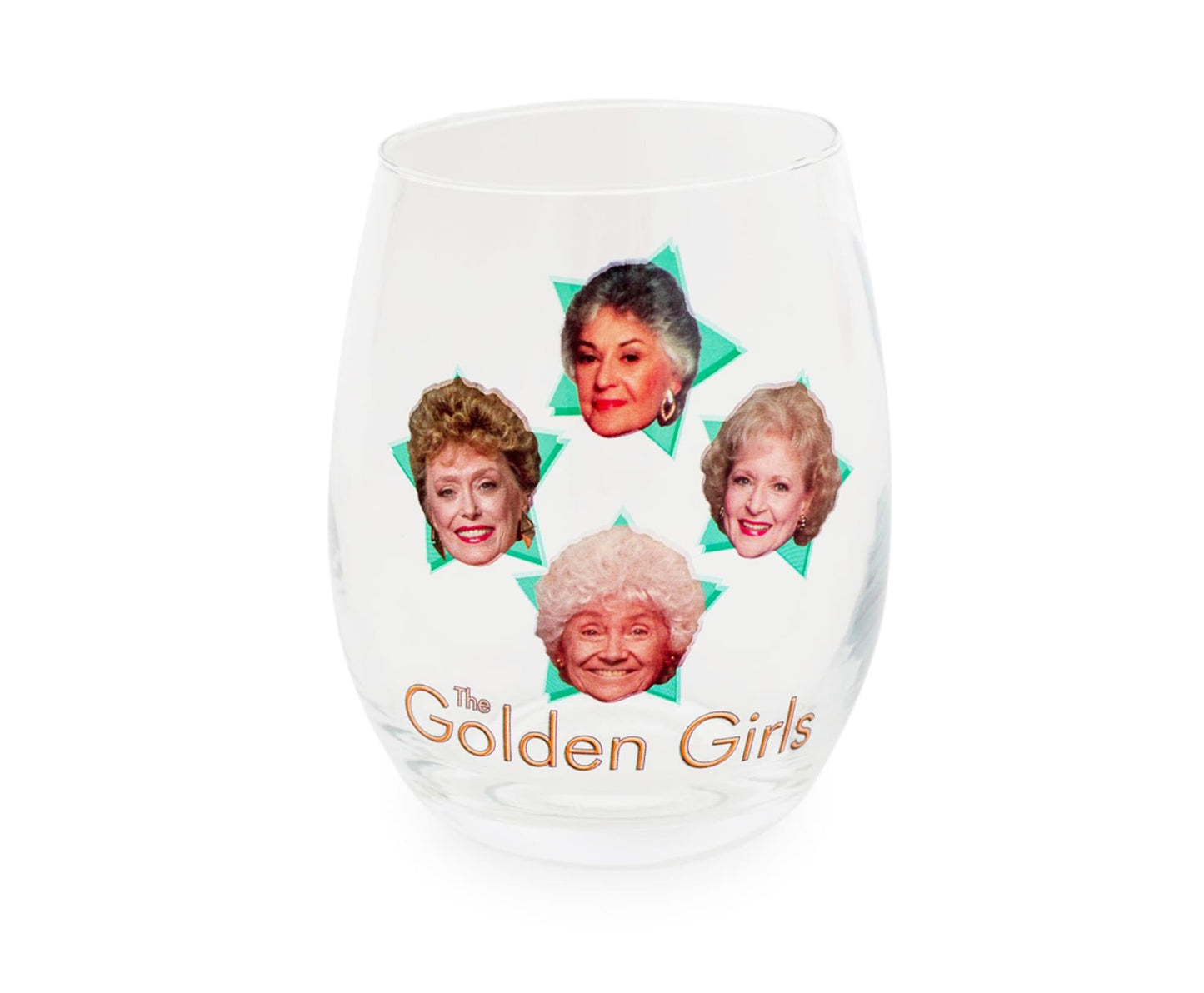 The Golden Girls Stars Stemless Wine Glass § Holds 20 Ounces