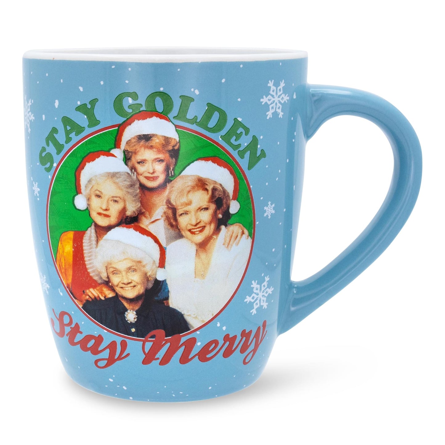 The Golden Girls "Stay Golden Stay Merry" Ceramic Coffee Mug § Holds 25 Ounces