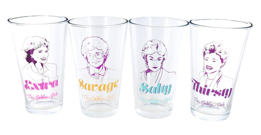 The Golden Girls Personalities 16-Ounce Pint Glasses § Set of 4