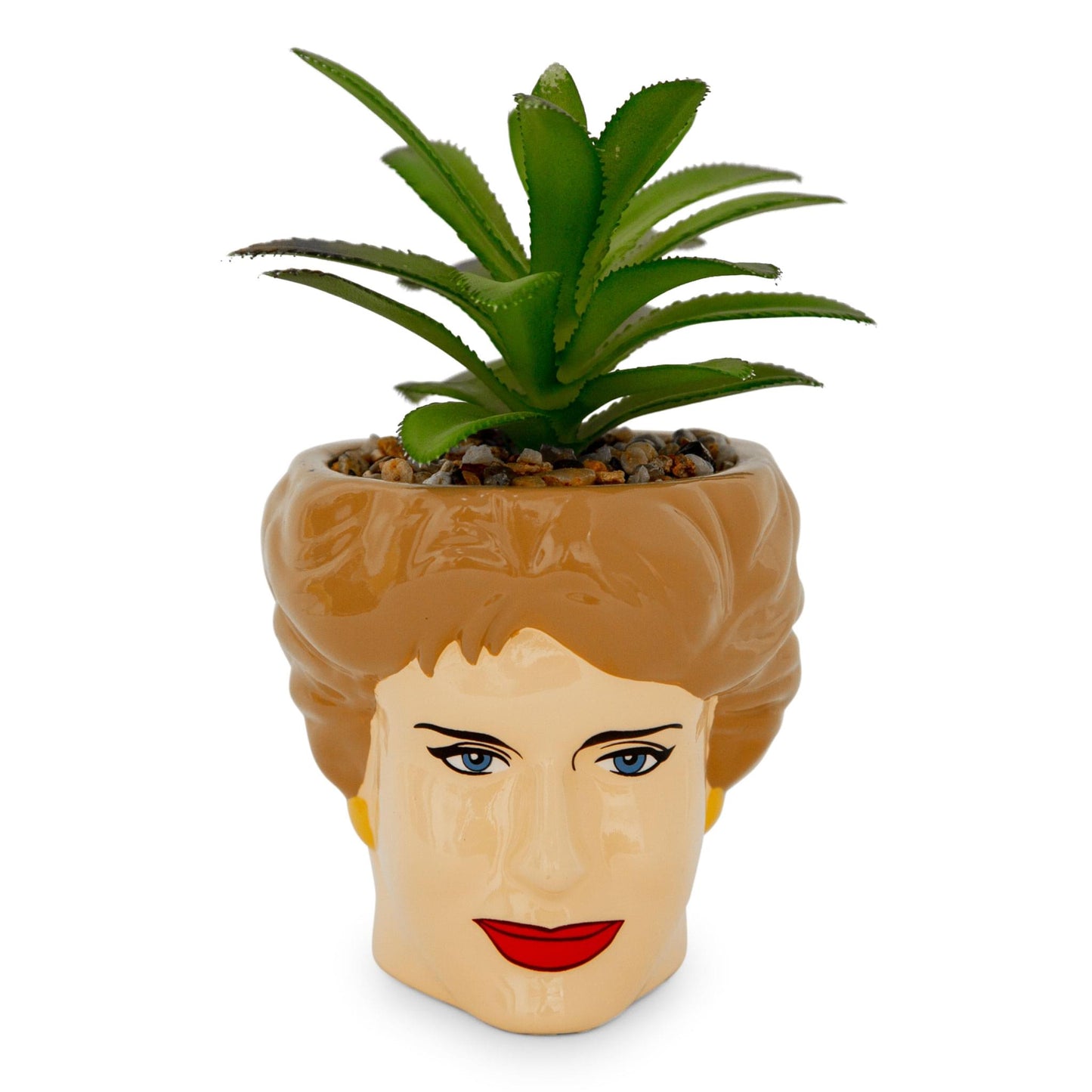 The Golden Girls Blanche 3-Inch Ceramic Mini Planter With Artificial Succulent