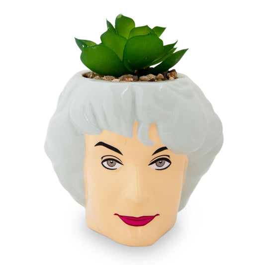 The Golden Girls Dorothy 3-Inch Ceramic Mini Planter With Artificial Succulent