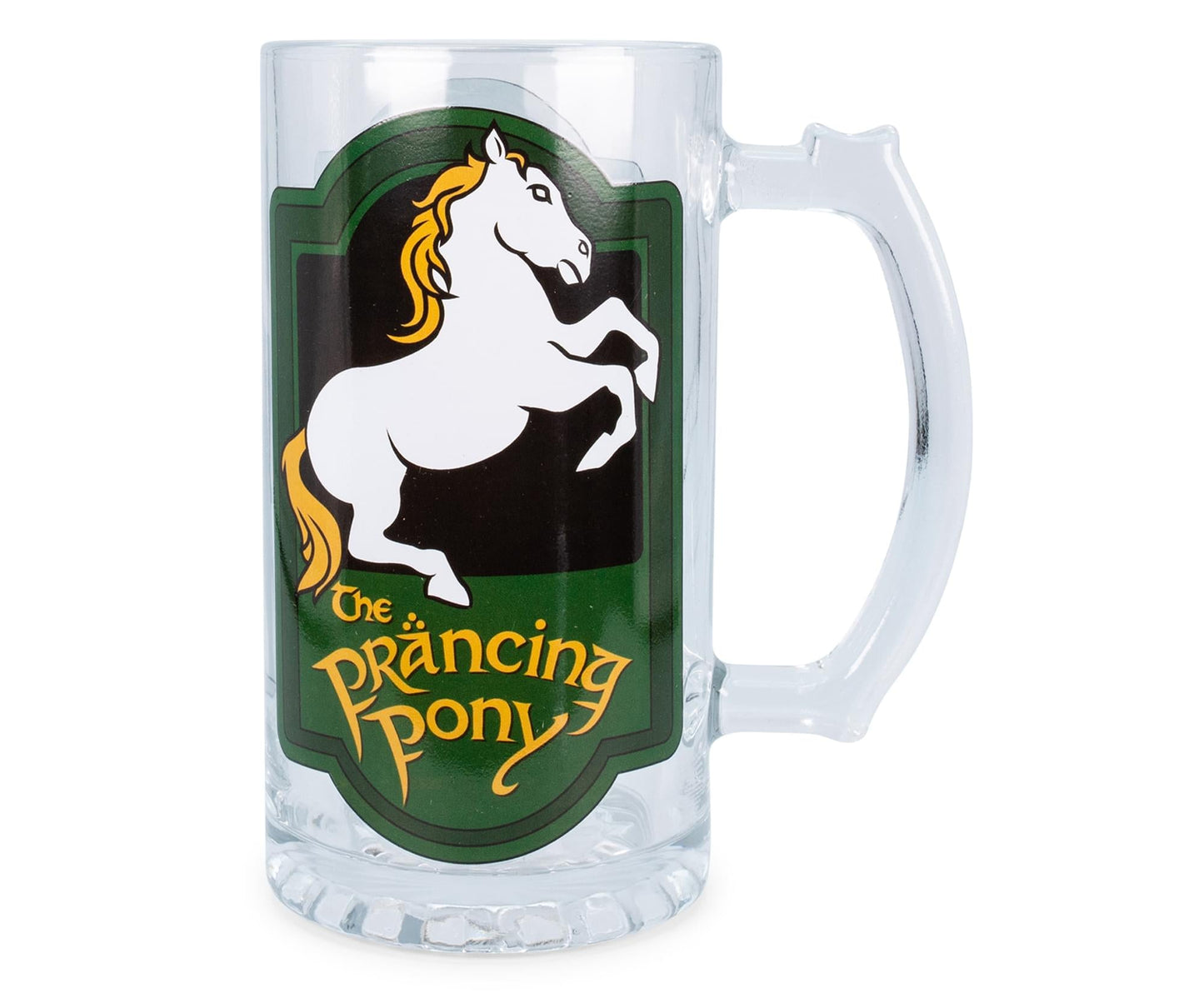 The Lord of the Rings Prancing Pony Glass Stein Mug § Holds 16 Ounces