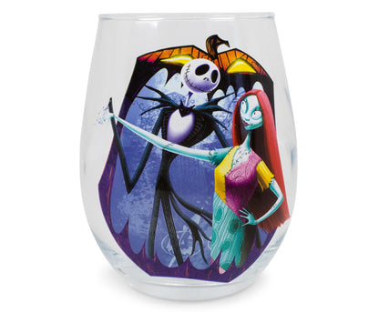 The Nightmare Before Christmas "Meant To Be" Stemless Glass § Holds 20 Ounces