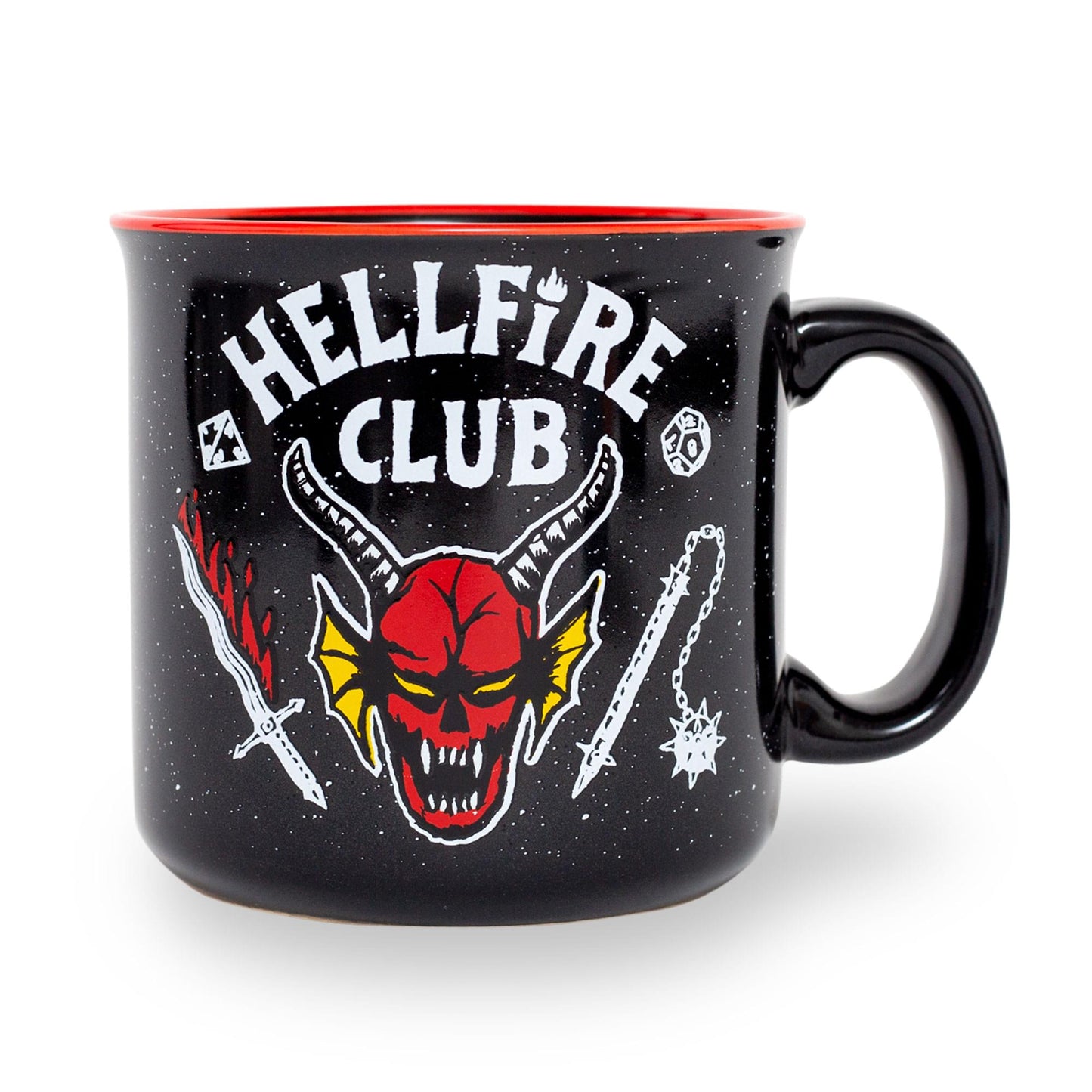 Stranger Things Hellfire Club Ceramic Camper Mug § Holds 20 Ounces