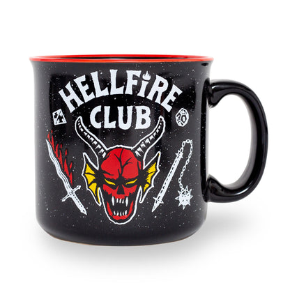 Stranger Things Hellfire Club Ceramic Camper Mug § Holds 20 Ounces