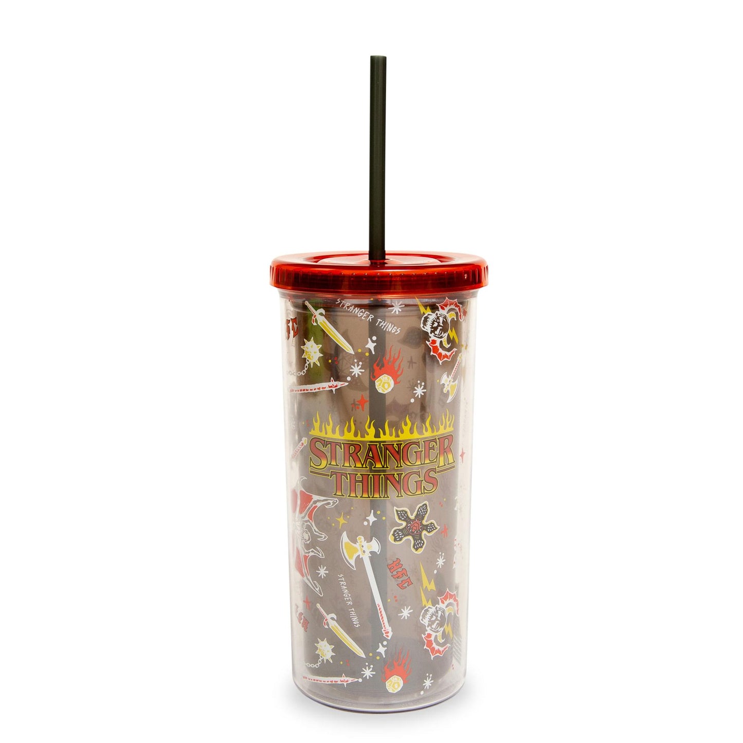 Stranger Things Hellfire Club Carnival Cup With Lid and Straw § Holds 20 Ounces