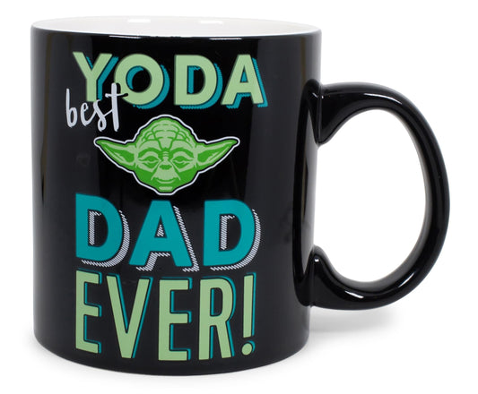 Star Wars "Yoda Best Dad Ever" Ceramic Mug § Holds 20 Ounces § Toynk Exclusive