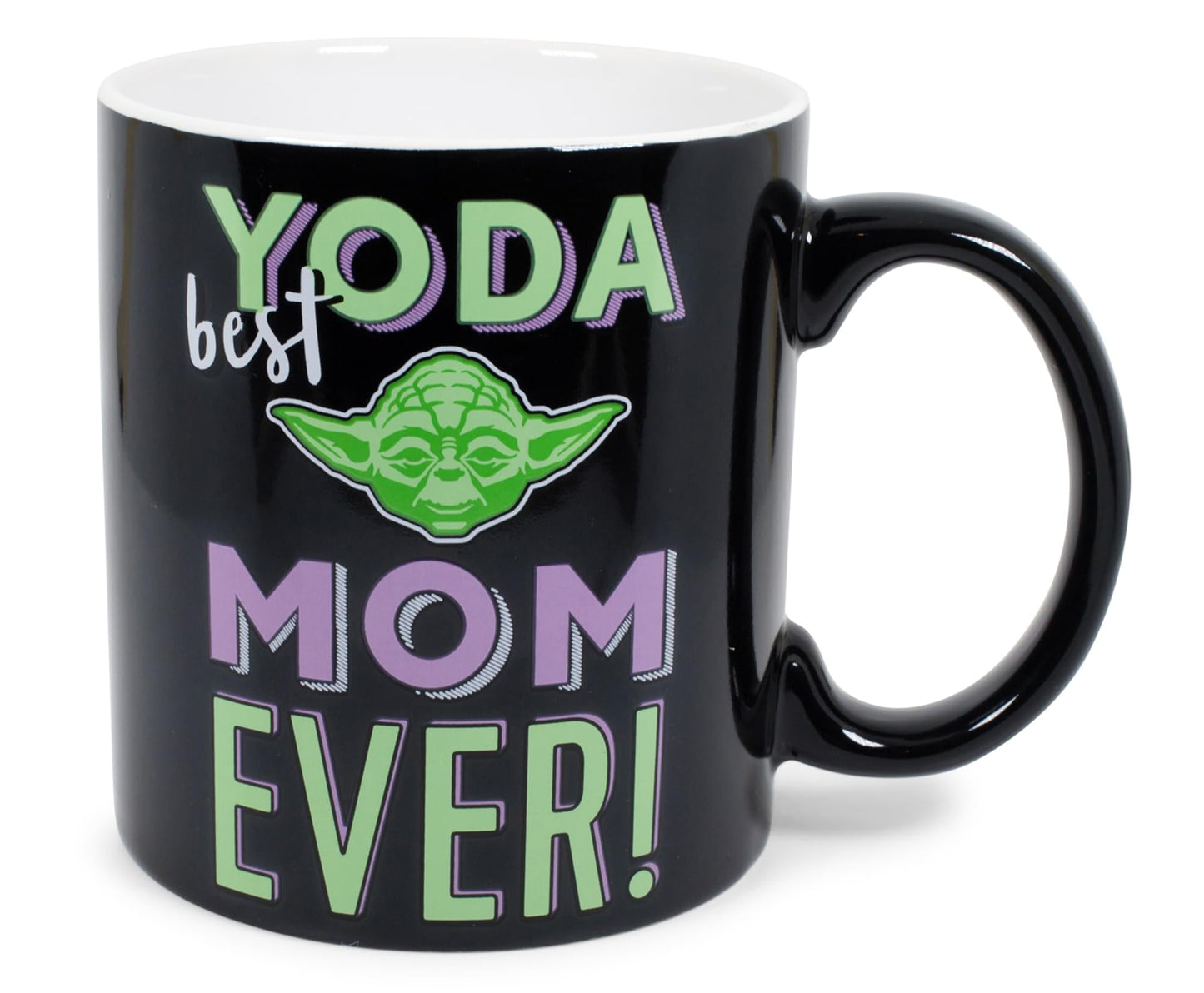 Star Wars "Yoda Best Mom Ever" Ceramic Mug § Holds 20 Ounces § Toynk Exclusive