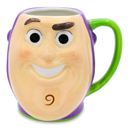 Disney Pixar Toy Story Buzz Lightyear Sculpted Ceramic Mug § Holds 20 Ounces