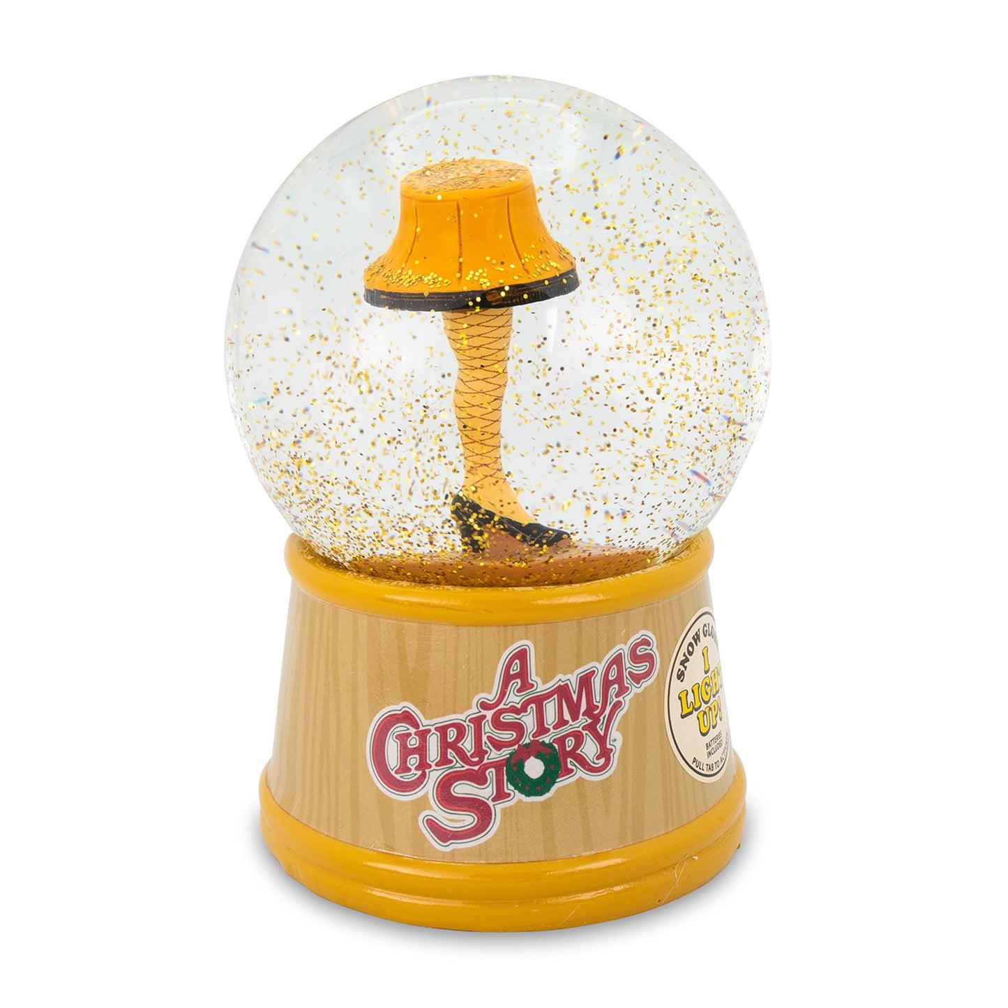 A Christmas Story Leg Lamp Light-Up Collectible Snow Globe § 6 Inches Tall