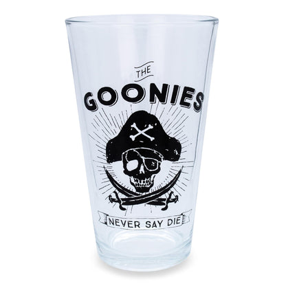 The Goonies "Never Say Die" Pint Glass § Holds 16 Ounces