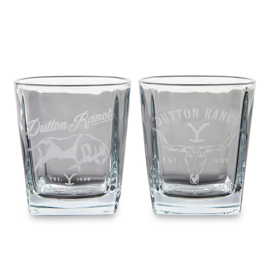 Yellowstone Dutton Ranch 9-Ounce Mini Rocks Glasses § Set of 2