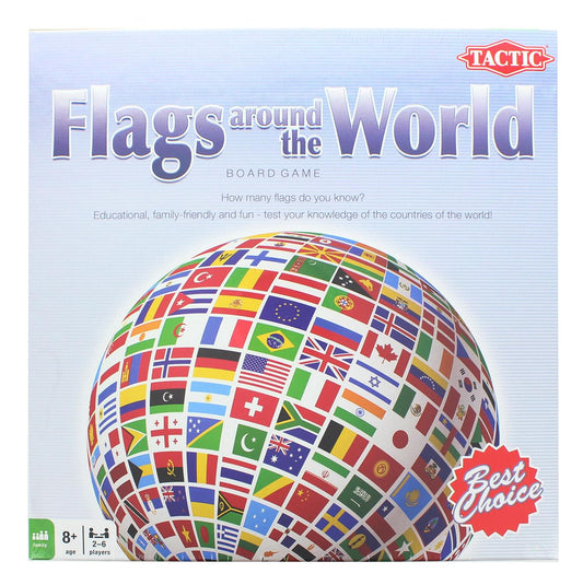 Flags Around the World Family Board Game § For 2-6 Players