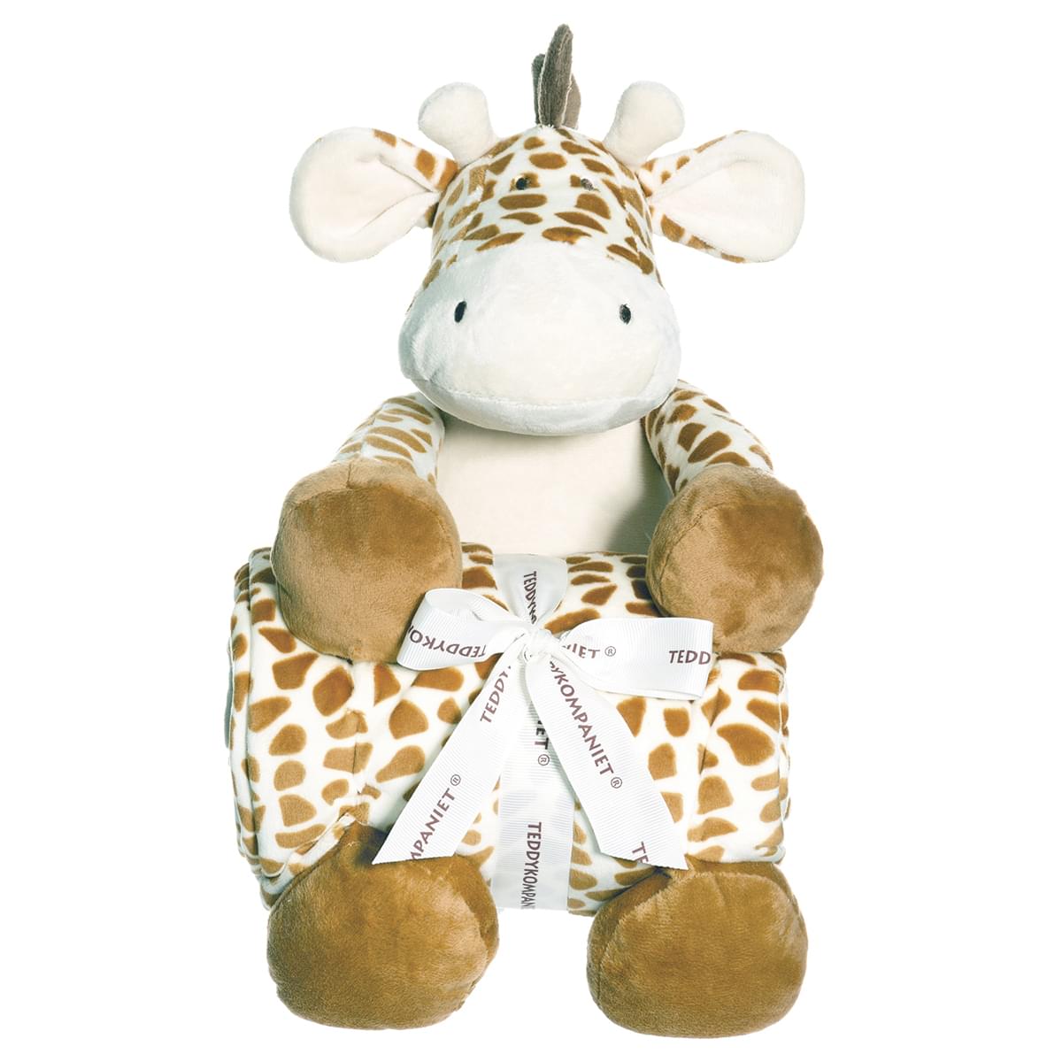 Teddykompaniet Diinglisar Collection 11 Inch Plush Giraffe and Blanket Set