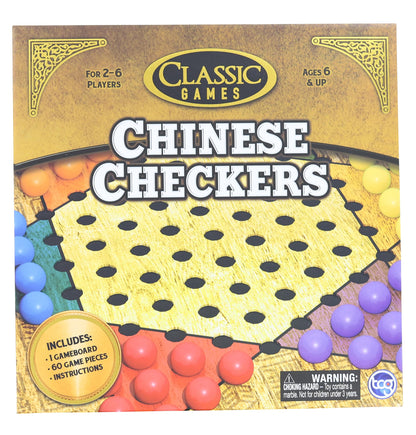 Classic Games Wood Chinese Checkers Set § Board & 60 Game Pieces