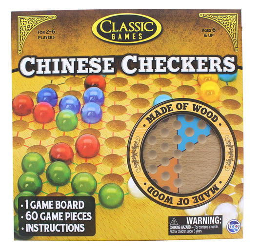 Classic Games Wood Chinese Checkers Set § Board & 60 Game Pieces